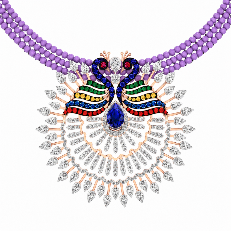 Rainbow Mayura Heritage Necklace
