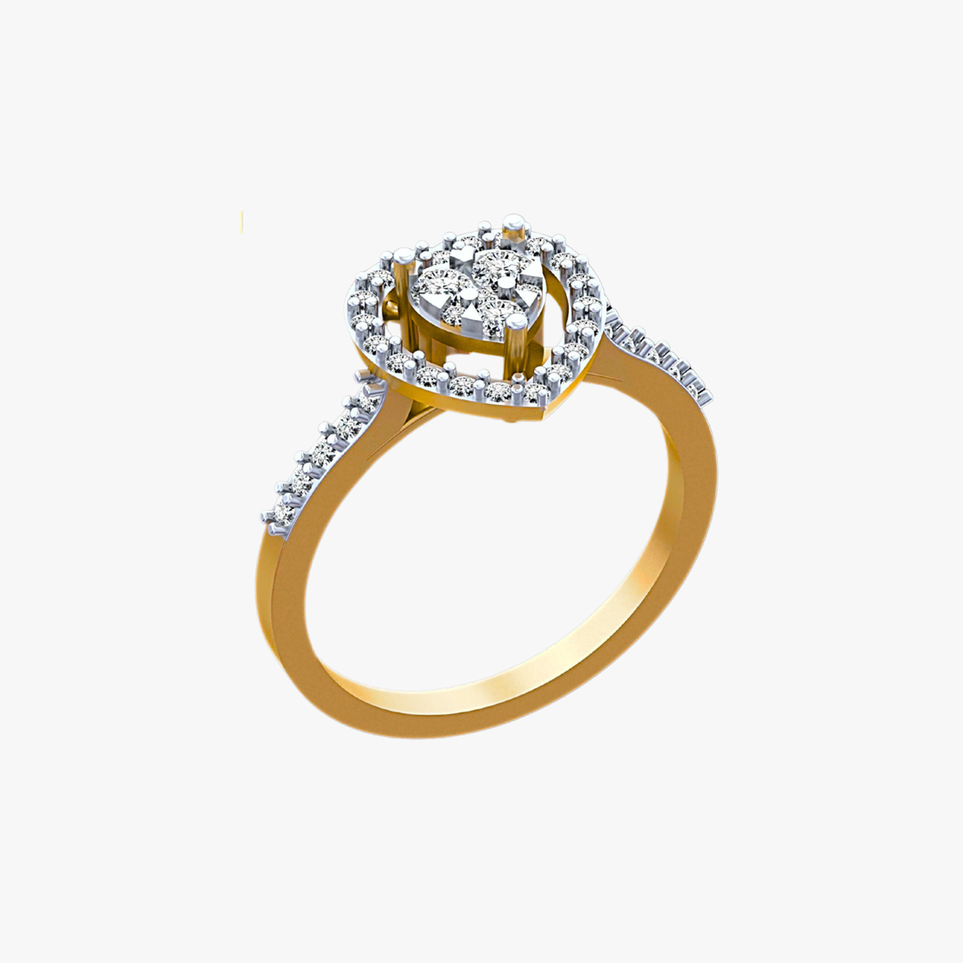 Celeste Halo Diamond Ring