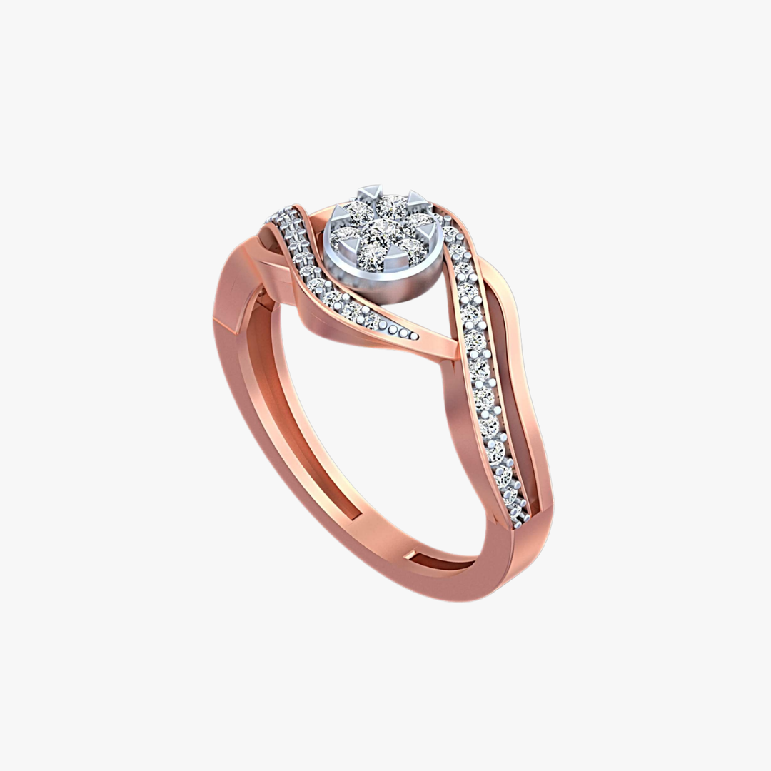 Radiant Curve Diamond Ring