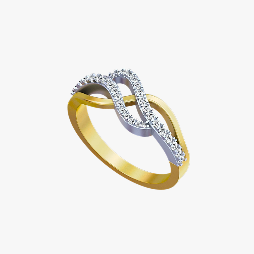 Infinity Wave Diamond Ring