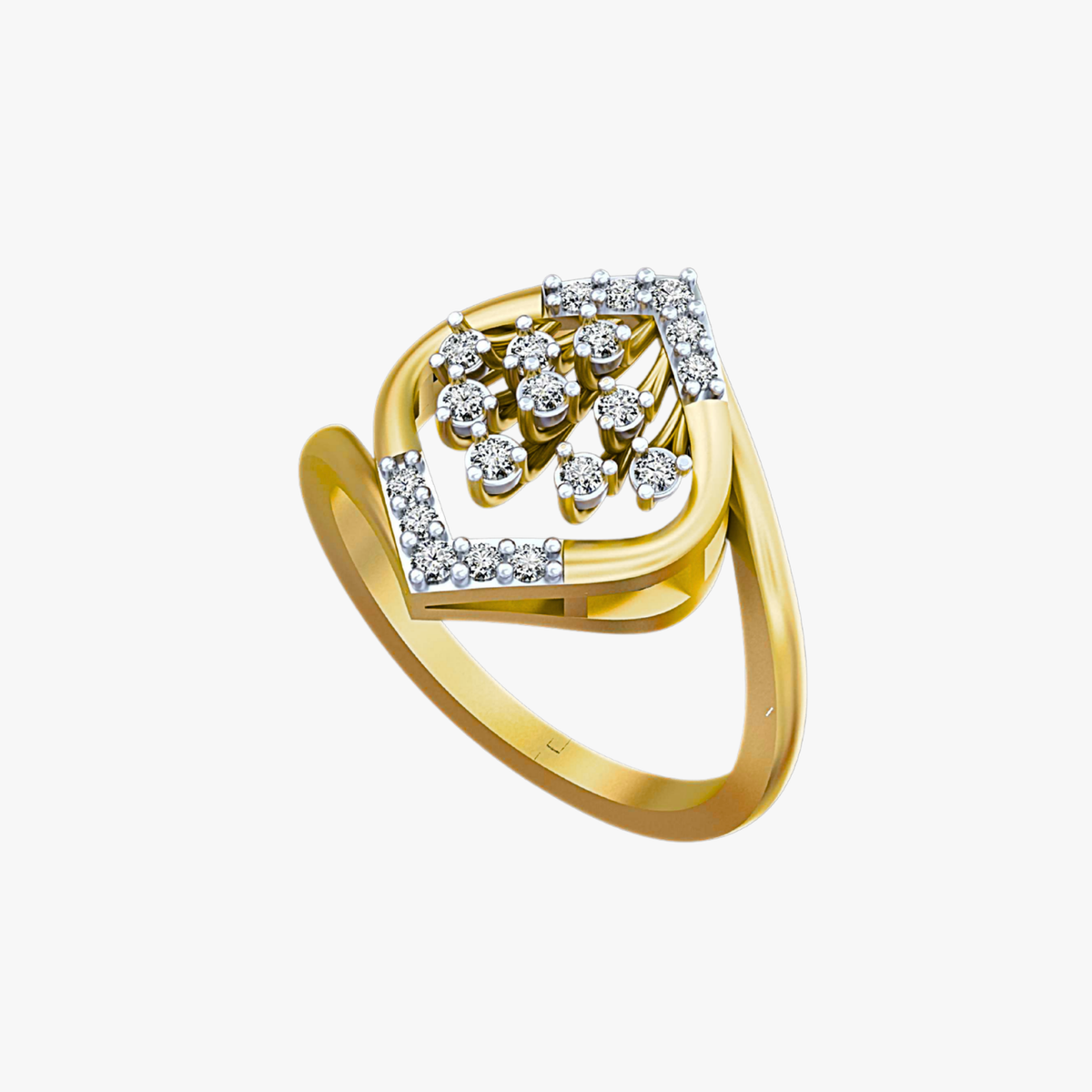 Royal vine diamond ring