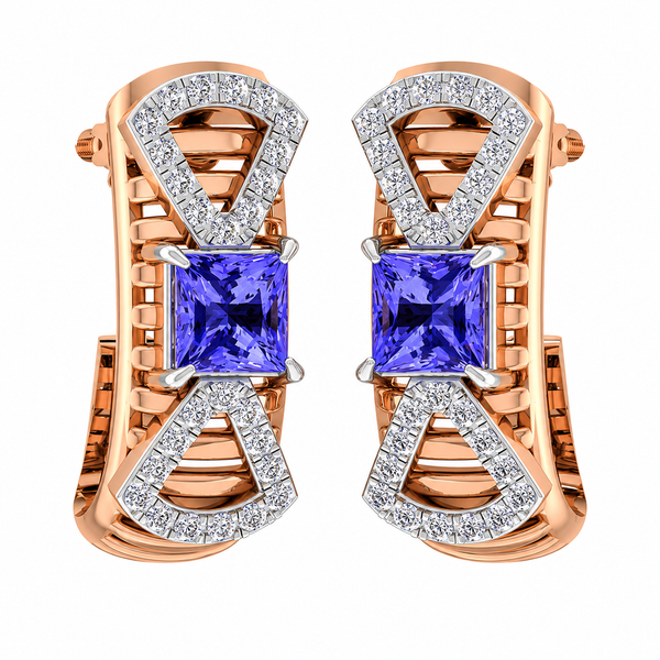 Lavender Princess Diamond Luxe Earrings