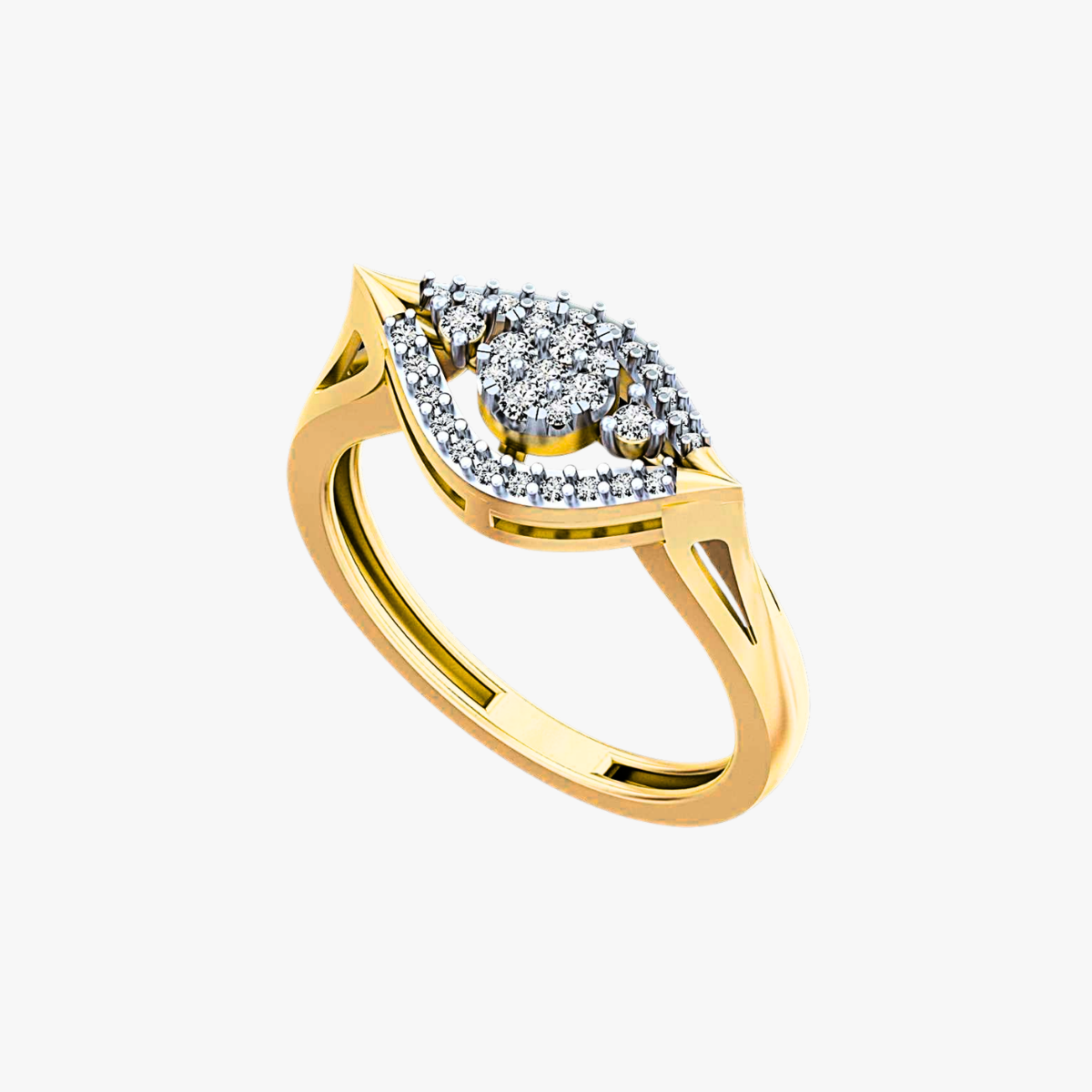 Elegant marquise diamond ring