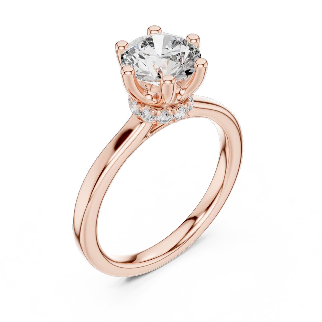 Rose Gold Classic Solitaire Engagement Ring