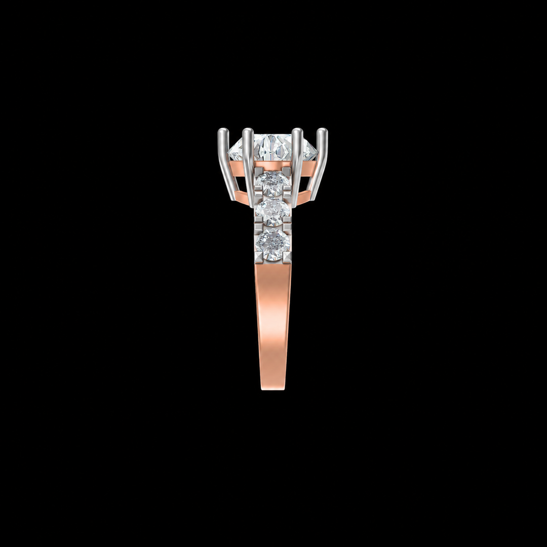 Royal Halo Diamond Engagement Ring