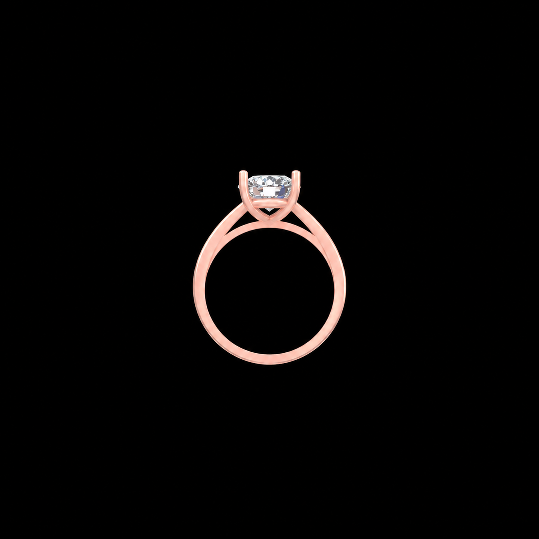 Timeless Rose Gold Solitaire Diamond Ring