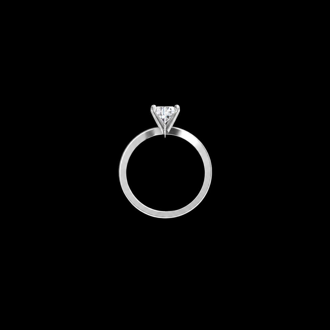 Infinity Twist Solitaire Diamond Ring
