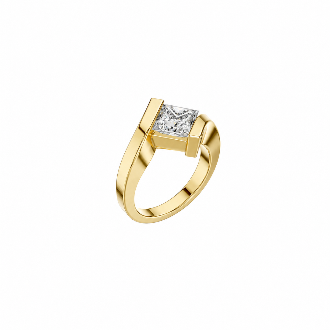 Imperial Gold Princess Cut Diamond Ring