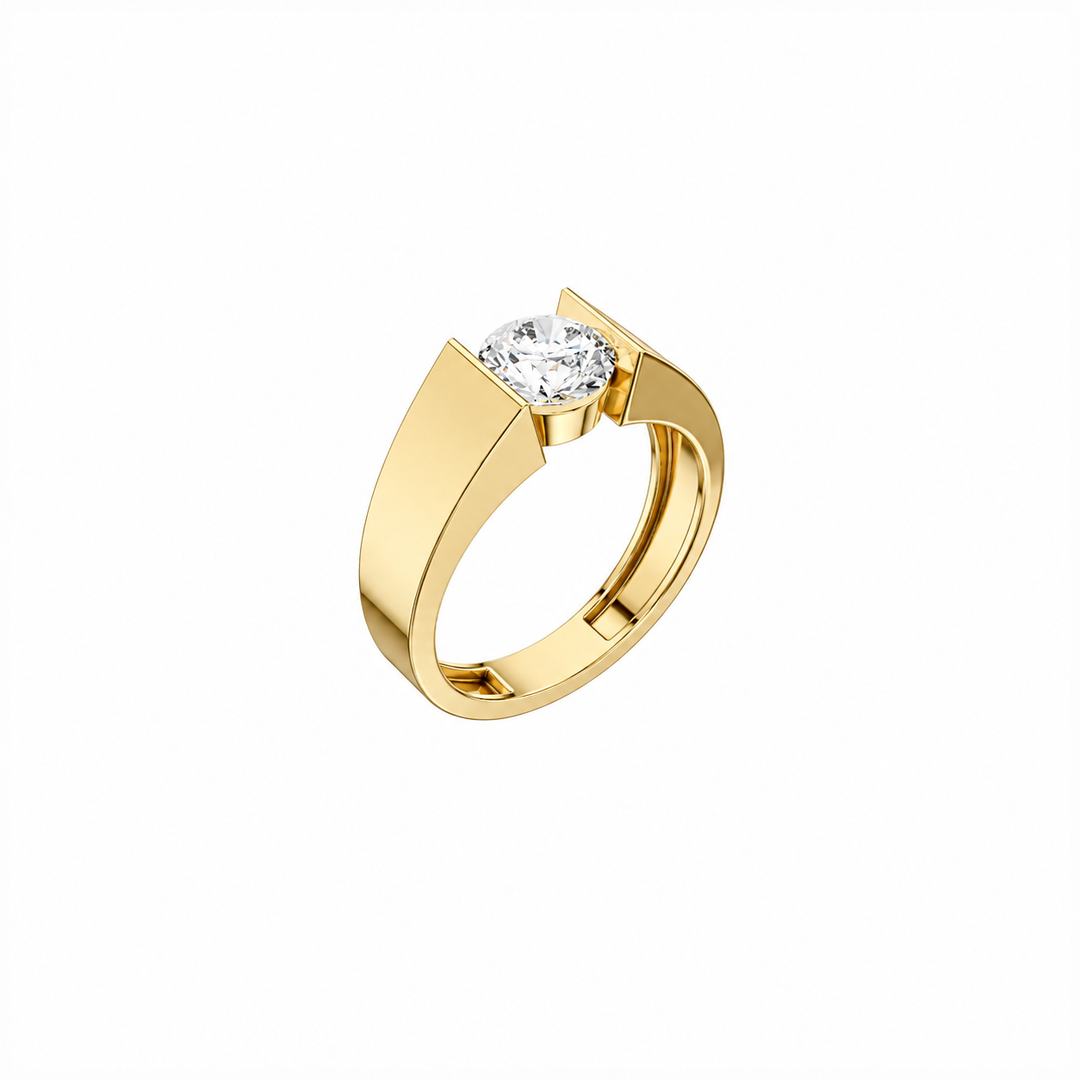 Prestige Gold Diamond Statement Ring