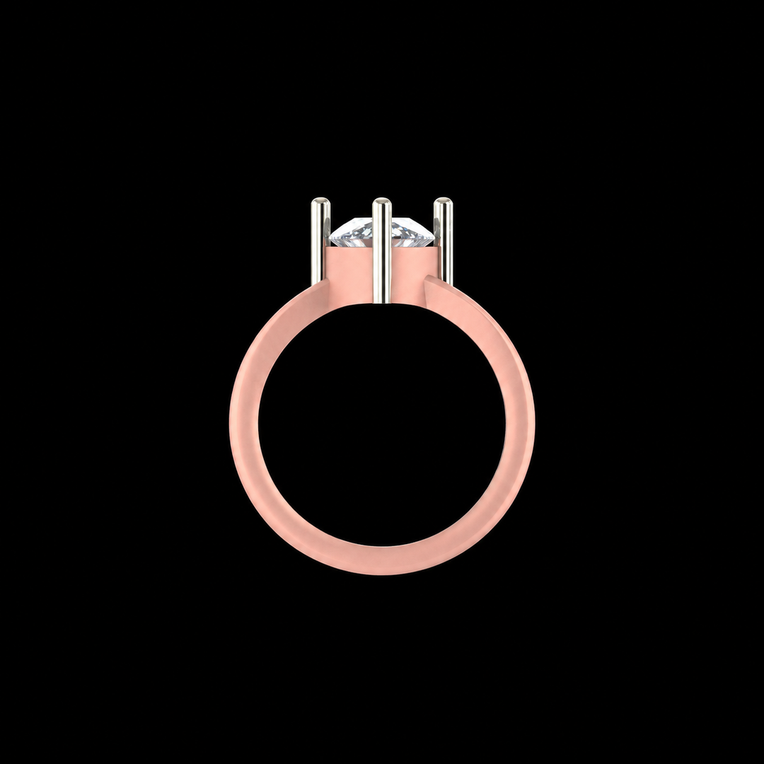 Rose Gold Marquise Solitaire Ring