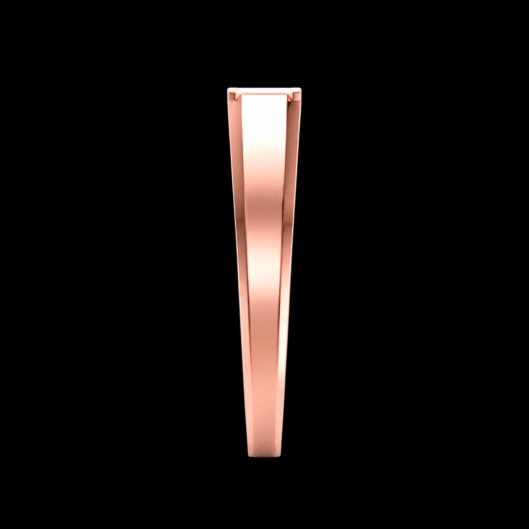 Rose Gold Emerald-Cut Solitaire Ring