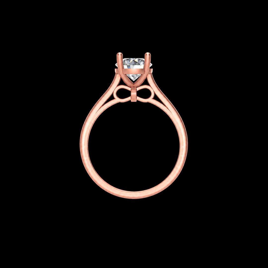 Rose Gold Classic Solitaire Ring
