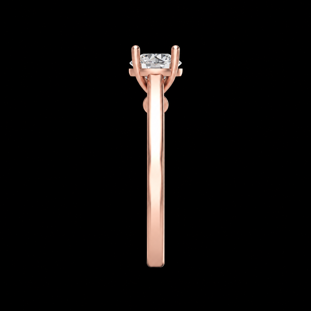 Rose Gold Classic Solitaire Ring