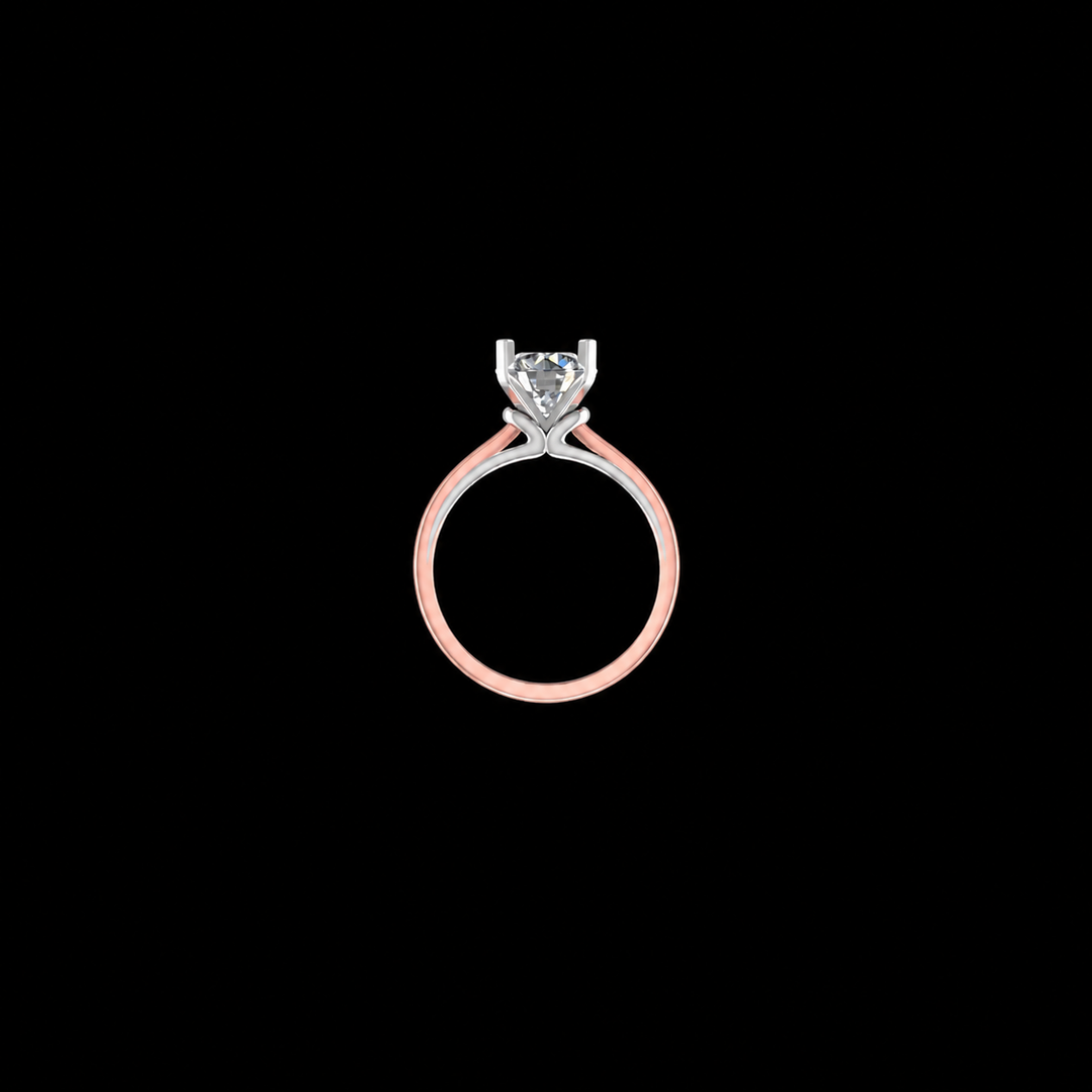 Rose Gold Classic Solitaire Ring