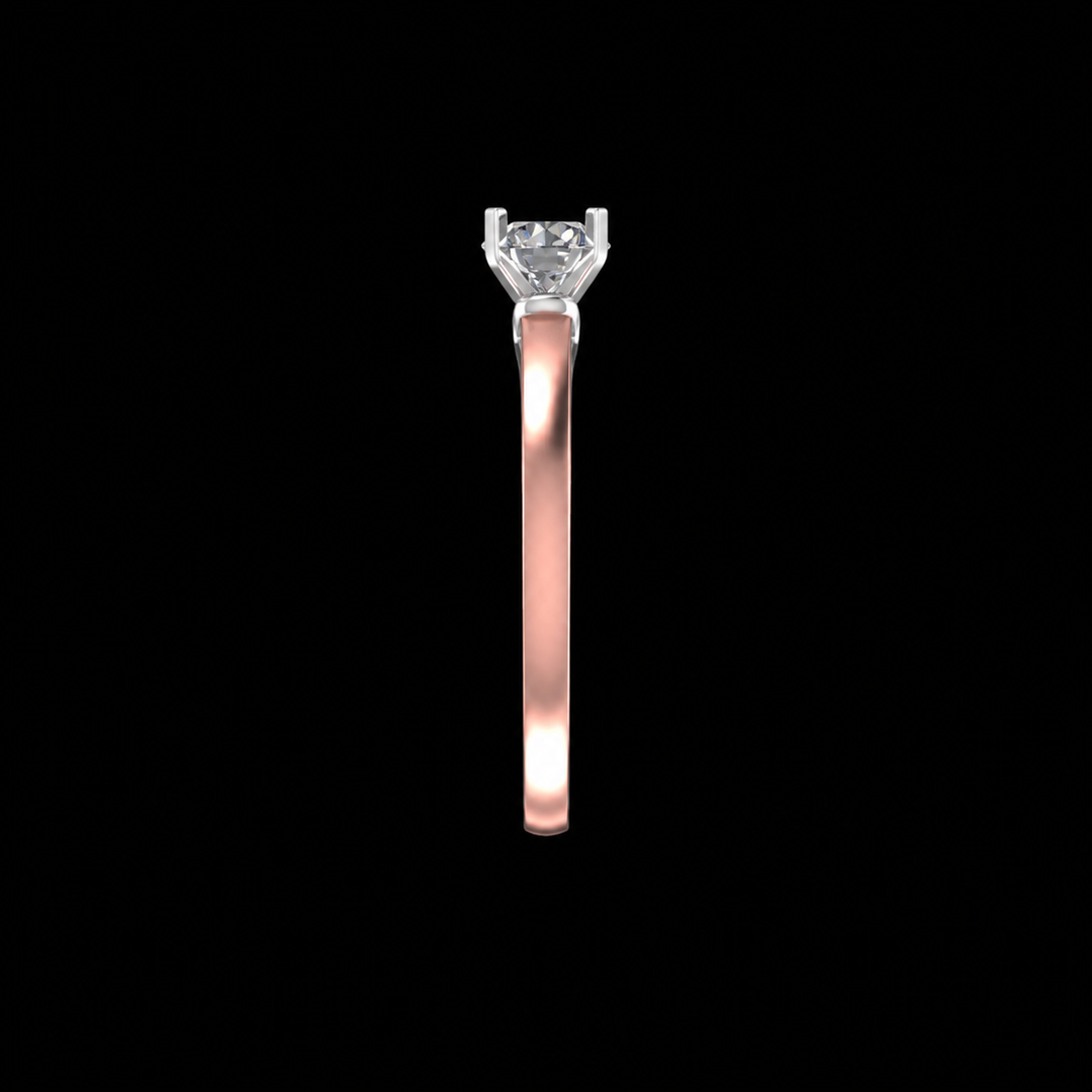 Rose Gold Classic Solitaire Ring