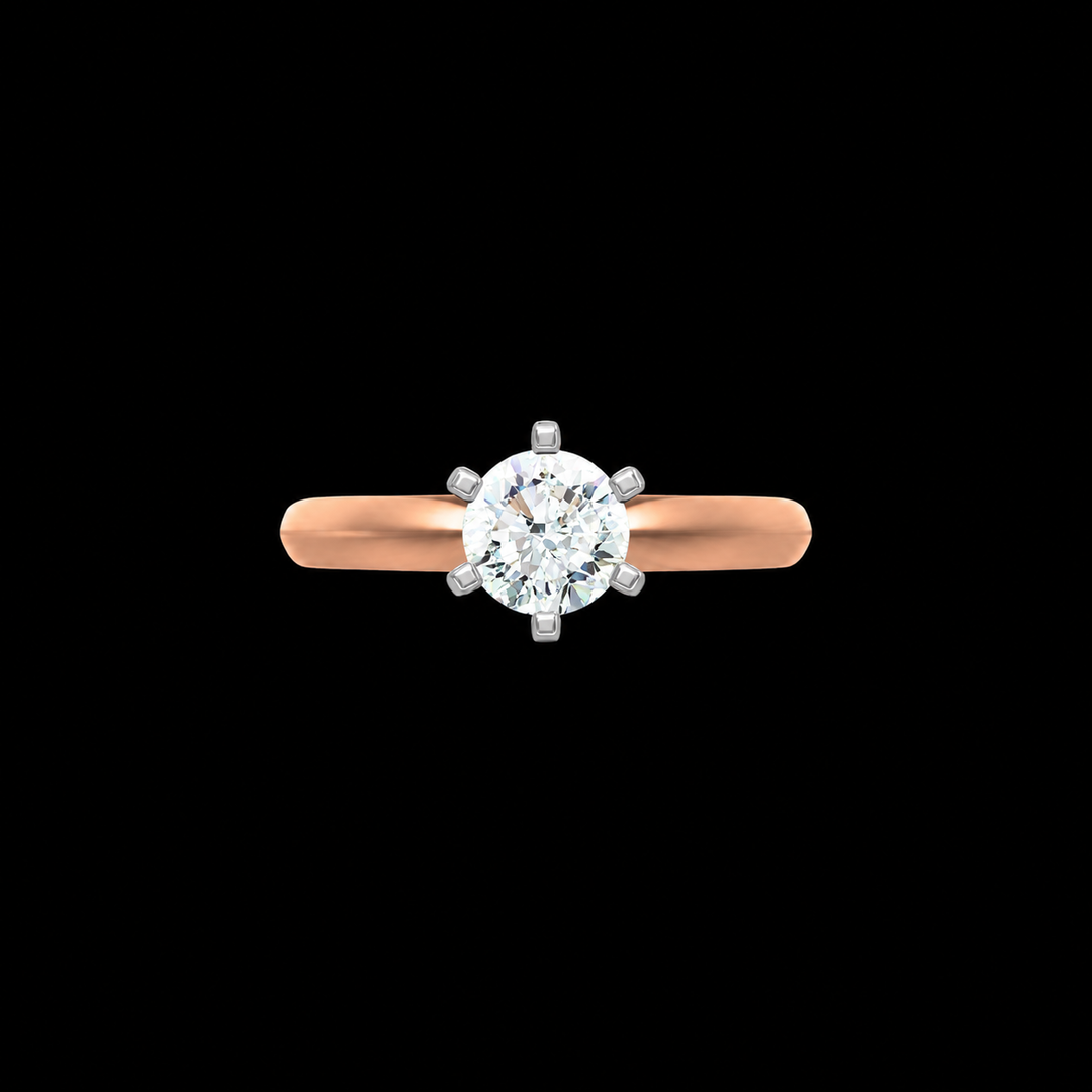 Rose Gold Royal Solitaire Ring