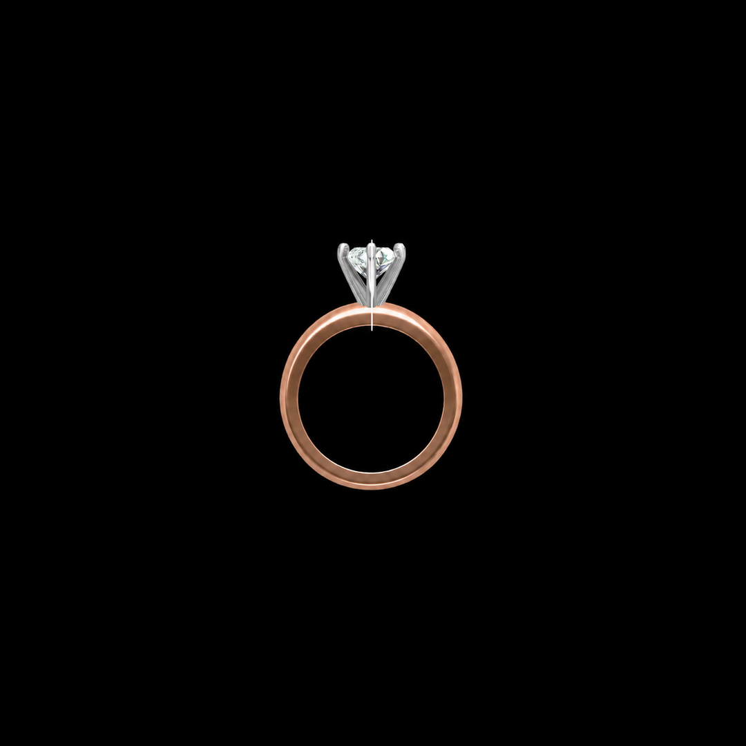 Rose Gold Royal Solitaire Ring