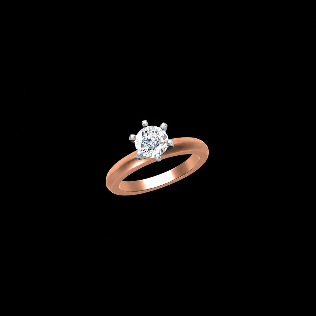 Rose Gold Royal Solitaire Ring
