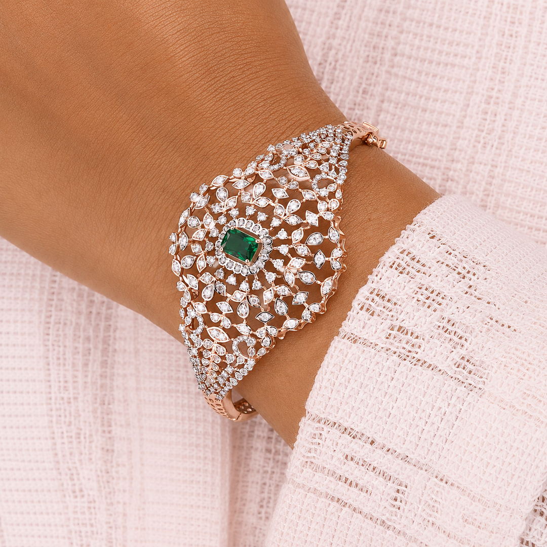 Royal Emerald Diamond Bracelet