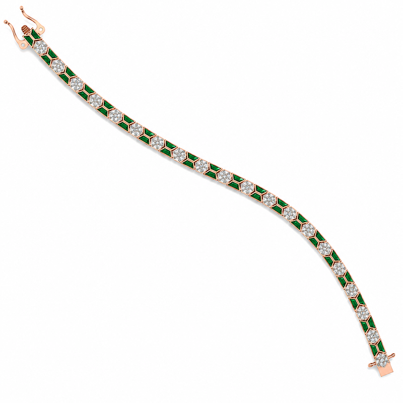 Emerald Luxe Diamond Bracelet