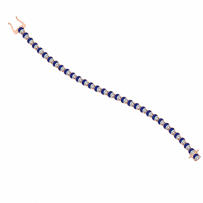 Royal Blue Diamond Tennis Bracelet