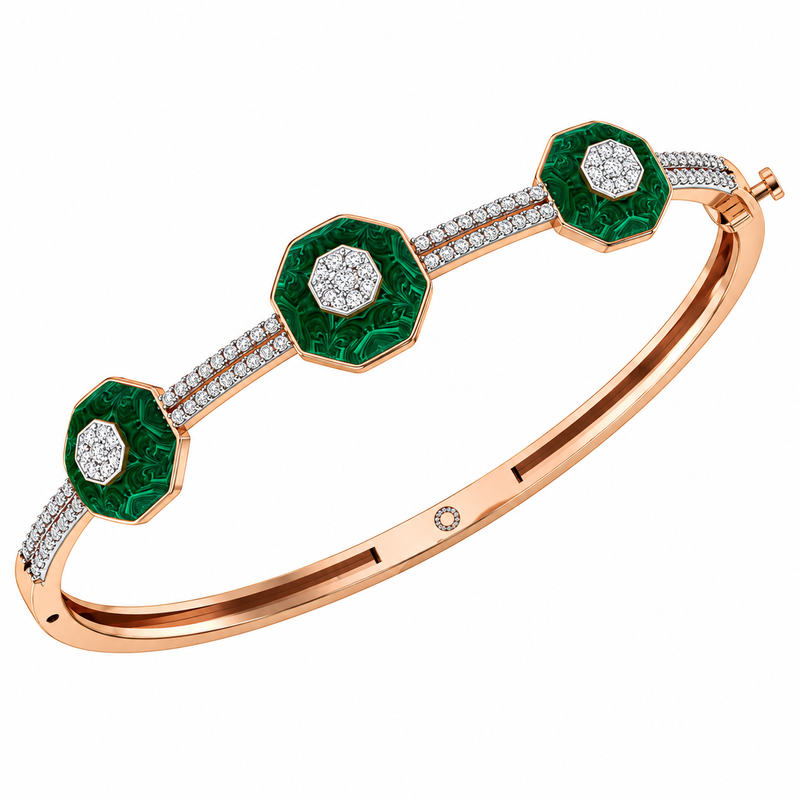 Emerald Royale Diamond Bangle