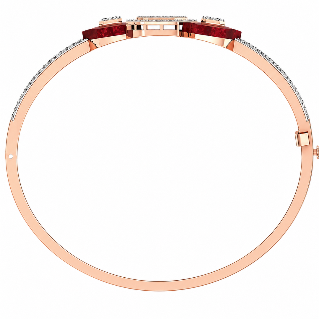 Ruby Hexa Diamond Luxe Bracelet