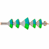 Emerald Wave Diamond Designer Bangle