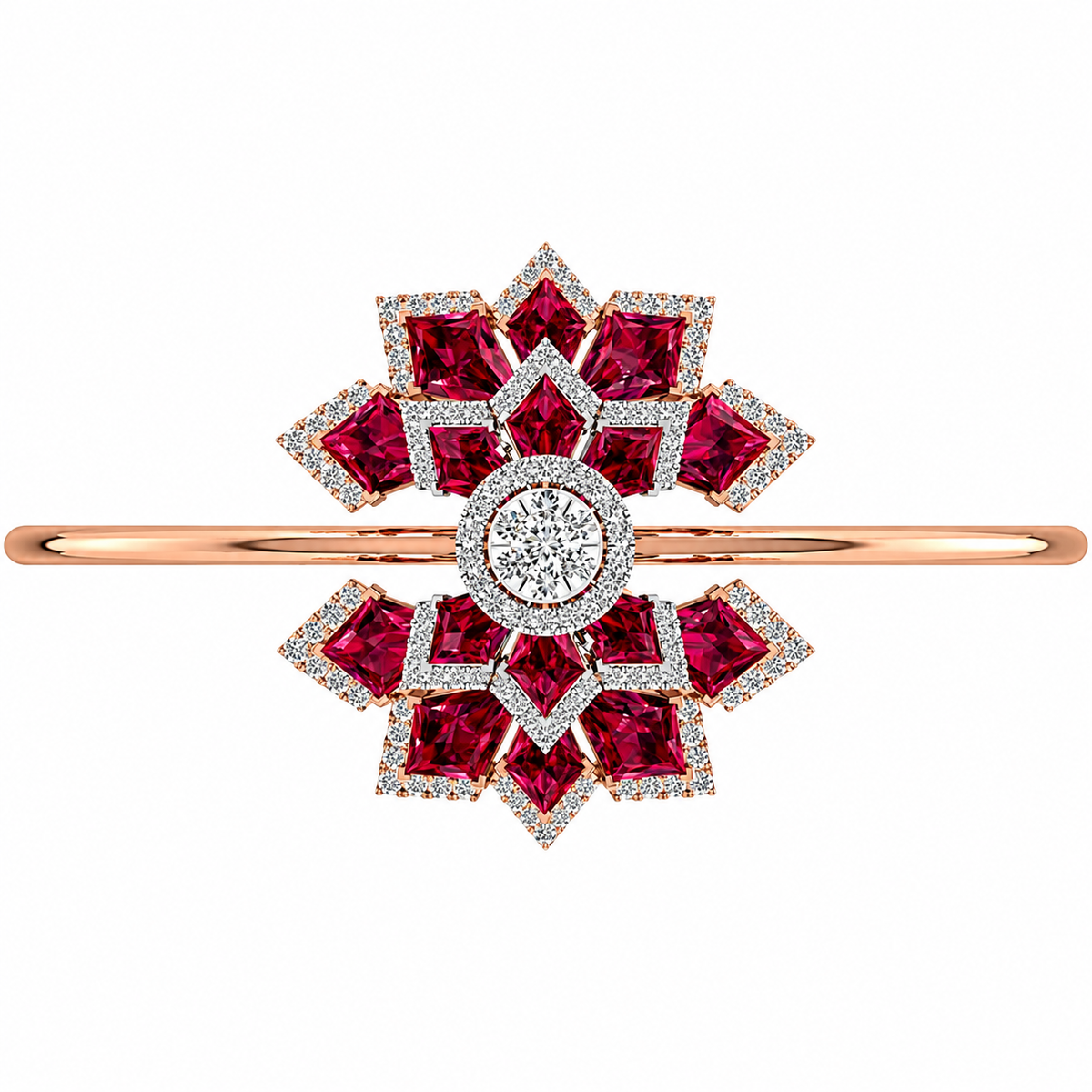 Ruby blossom diamond luxe bracelet