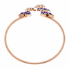 Amethyst Blossom Diamond Luxe Bangle