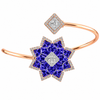 Royal Sapphire Blossom Diamond Bangle