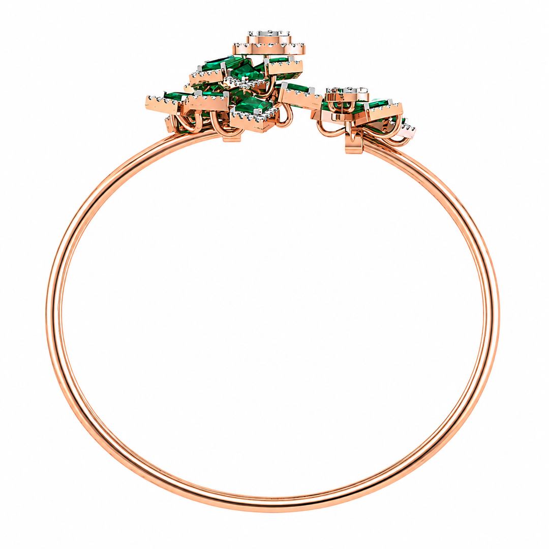 Emerald Blossom Diamond Luxe Bracelet