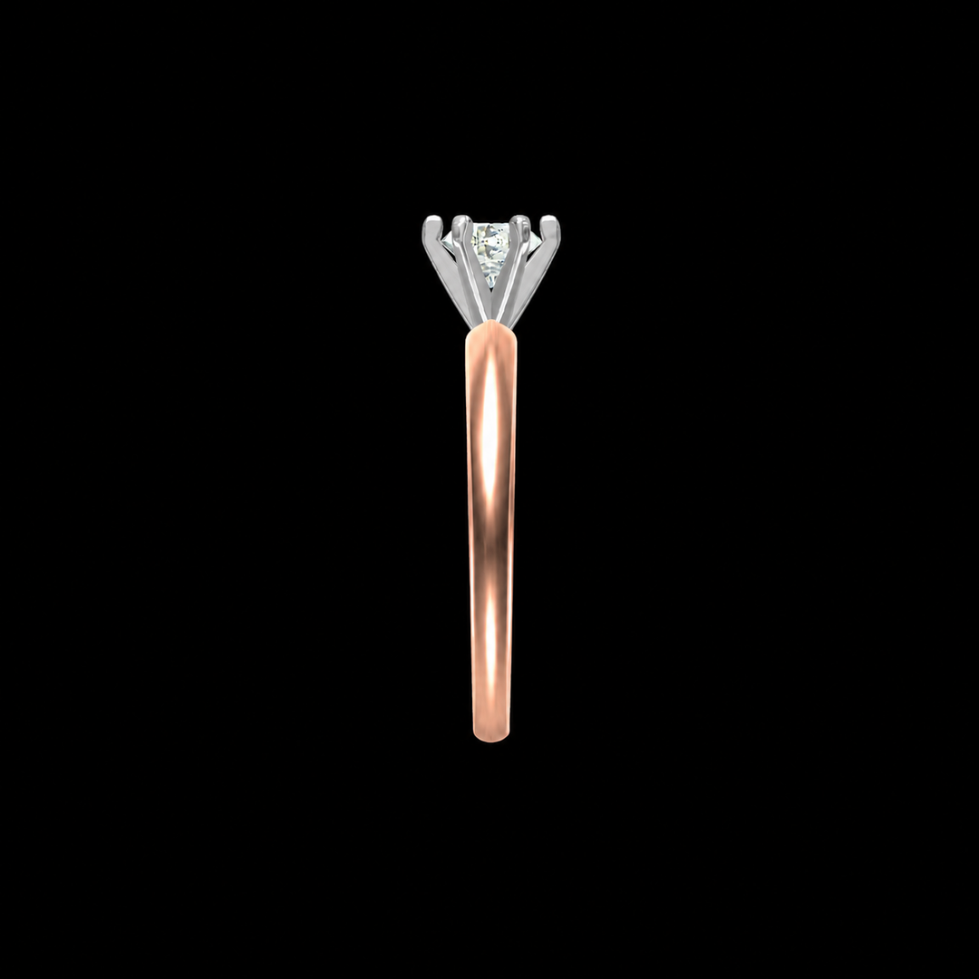 Rose Gold Royal Solitaire Ring