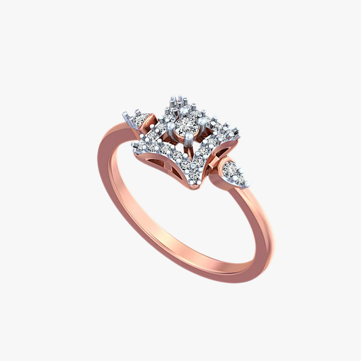 Royal crown diamond ring