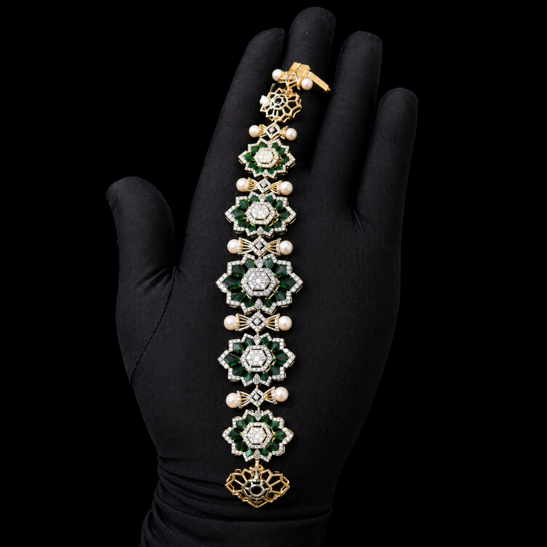 Luxury Emerald Diamond Bracelet