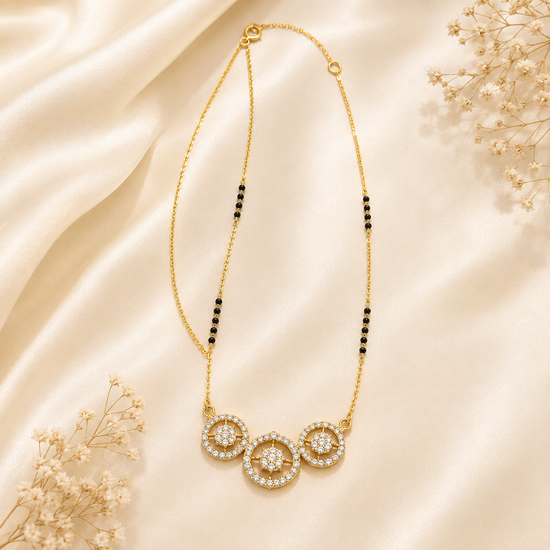 Trinity Bloom Diamond Mangalsutra